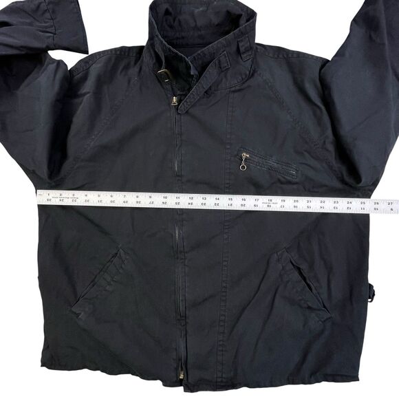Vintage Polo Ralph Lauren Field Military Jacket XXL Black Buckle Pockets Zip - Picture 11 of 12